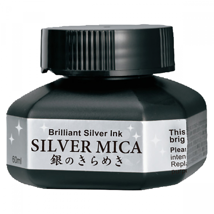 Silver Mica Ink 60 ml i gruppen Konstnärsmaterial / Konstnärsfärger / Tusch och bläck hos Pen Store (126927)