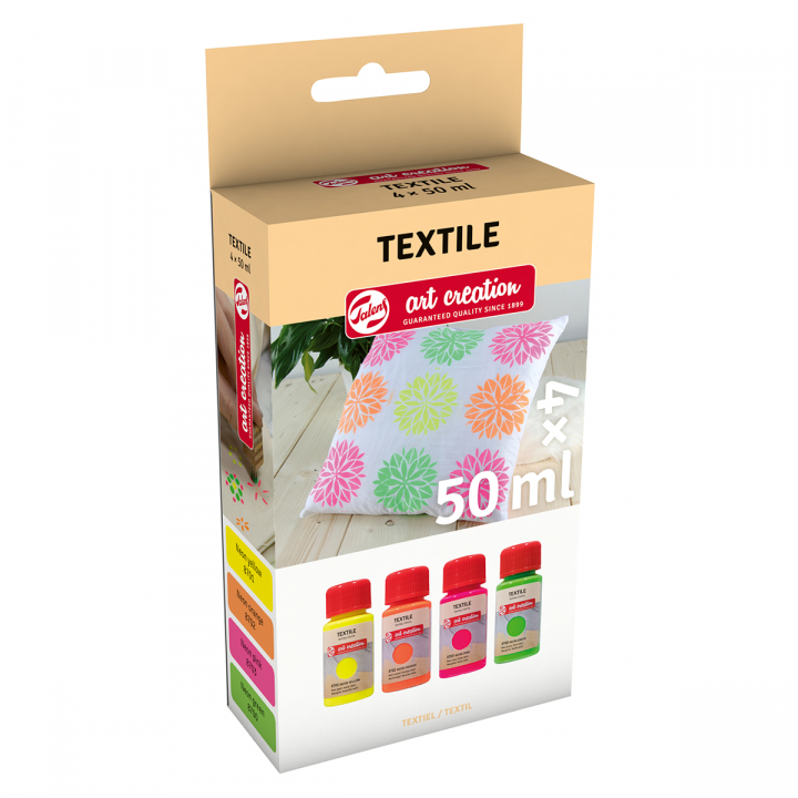 Textilfärg Set 4 x 50 ml Neon i gruppen Skapande & Hobby / Färger / Textilfärg och textilpennor hos Pen Store (127585)