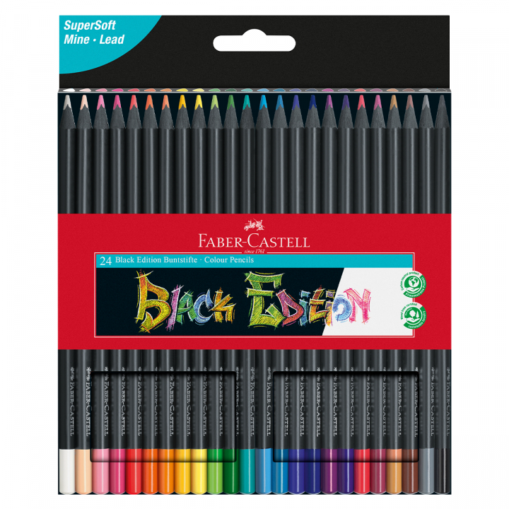 Färgpennor Black Edition 24-set i gruppen Pennor / Konstnärspennor / Färgpennor hos Pen Store (128254)