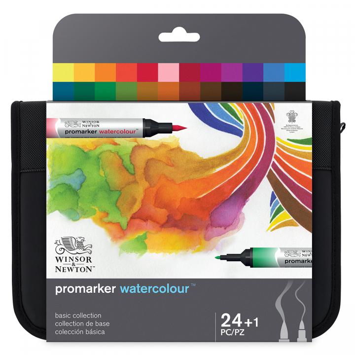 Promarker Watercolour Wallet 24-set i gruppen Pennor / Konstnärspennor / Illustrationsmarkers hos Pen Store (128605)