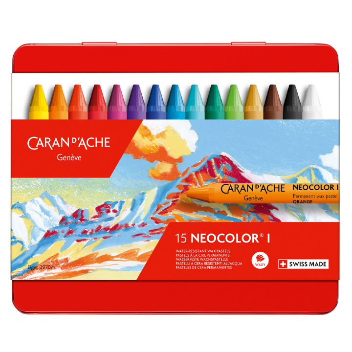 Neocolor I Pastellkritor 15-set i gruppen Konstnärsmaterial / Kritor och blyerts / Pastellkritor hos Pen Store (128891)
