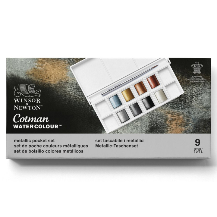 Cotman Akvarellfärg Metallic Set 8 ½ - koppar i gruppen Konstnärsmaterial / Konstnärsfärger / Akvarellfärg hos Pen Store (129129)