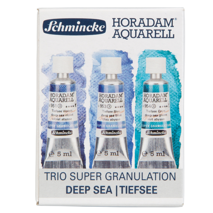 Horadam Super Granulation Set Deep Sea i gruppen Konstnärsmaterial / Konstnärsfärger / Akvarellfärg hos Pen Store (129297)