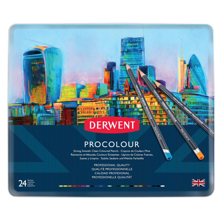 Procolour Färgpennor 24-set i gruppen Pennor / Konstnärspennor / Färgpennor hos Pen Store (129552)