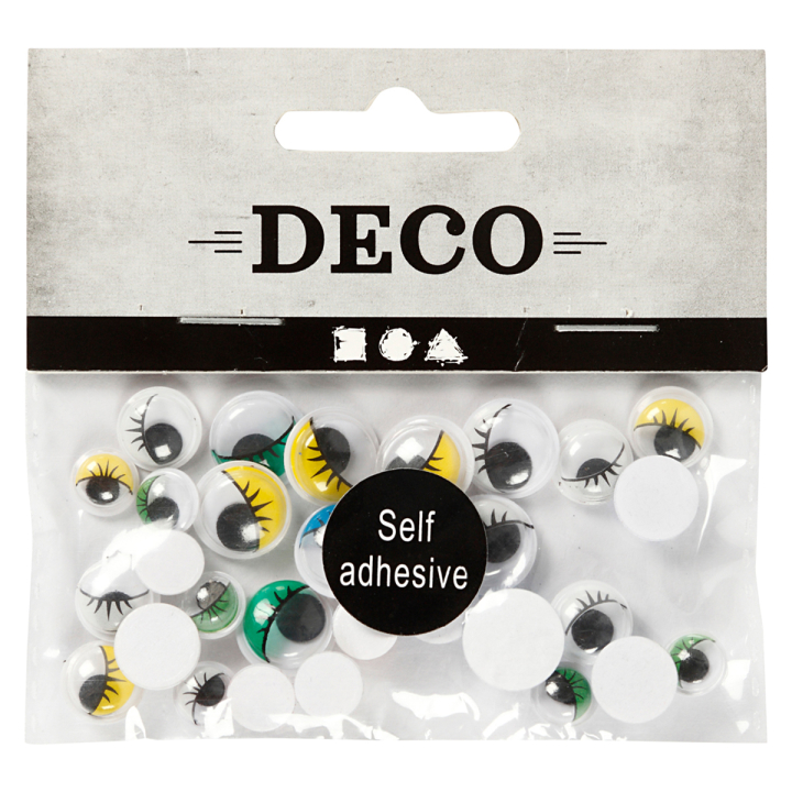 Rörliga ögon 30-pack självhäftande i gruppen Kids / Barnpyssel och kreativitet / Pysselmaterial för barn / Dekorationer och Tillbehör hos Pen Store (130124)