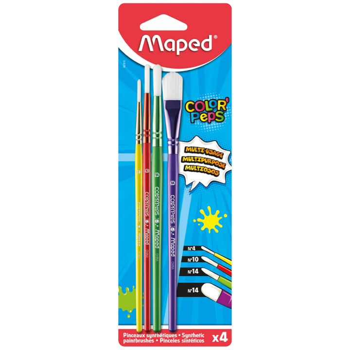 Color'Peps Barnpenslar 4-pack i gruppen Kids / Måla och skapa / Barnpenslar hos Pen Store (130672)