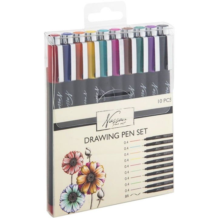 Drawing Pen Colour Fineliners 10-set i gruppen Pennor / Skriva / Fineliners hos Pen Store (130726)