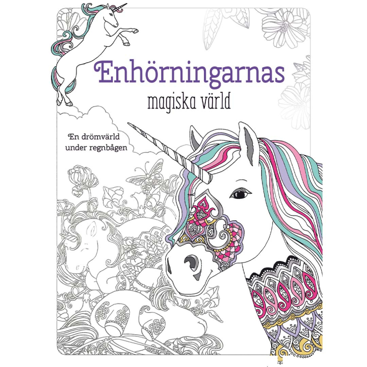Enhörningarnas Magiska Värld - Målarbok i gruppen Kids / Barnpyssel och kreativitet / Målar- och pysselböcker / Målarböcker hos Pen Store (131373)