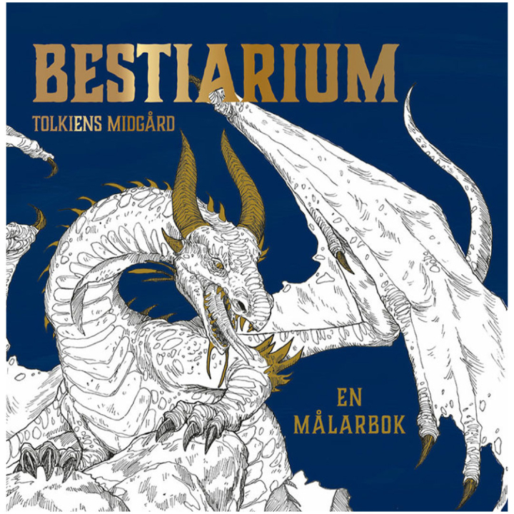 Bestiarium - Tolkiens Midgård Målarbok i gruppen Skapande & Hobby / Böcker / Målarböcker för vuxna hos Pen Store (131389)