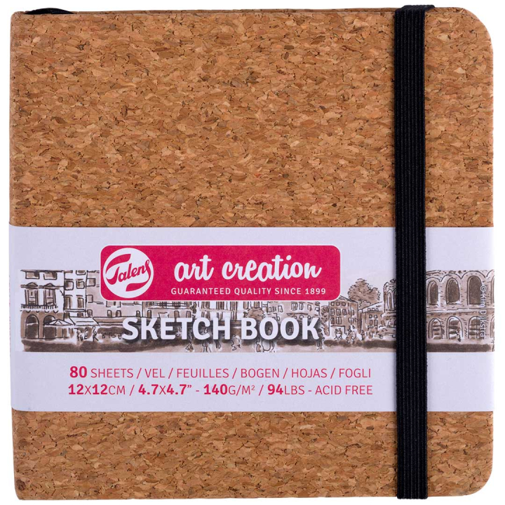 Sketchbook Cork 12x12 cm i gruppen Papper & Block / Konstnärsblock / Skissböcker hos Pen Store (131857)