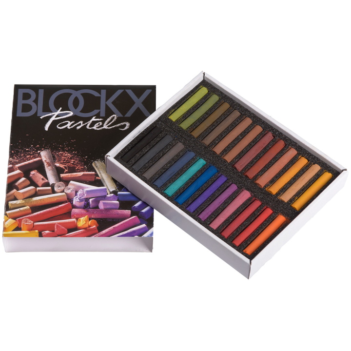 Soft Pastels Dark 24-set i gruppen Konstnärsmaterial / Kritor och blyerts / Pastellkritor hos Pen Store (133368)