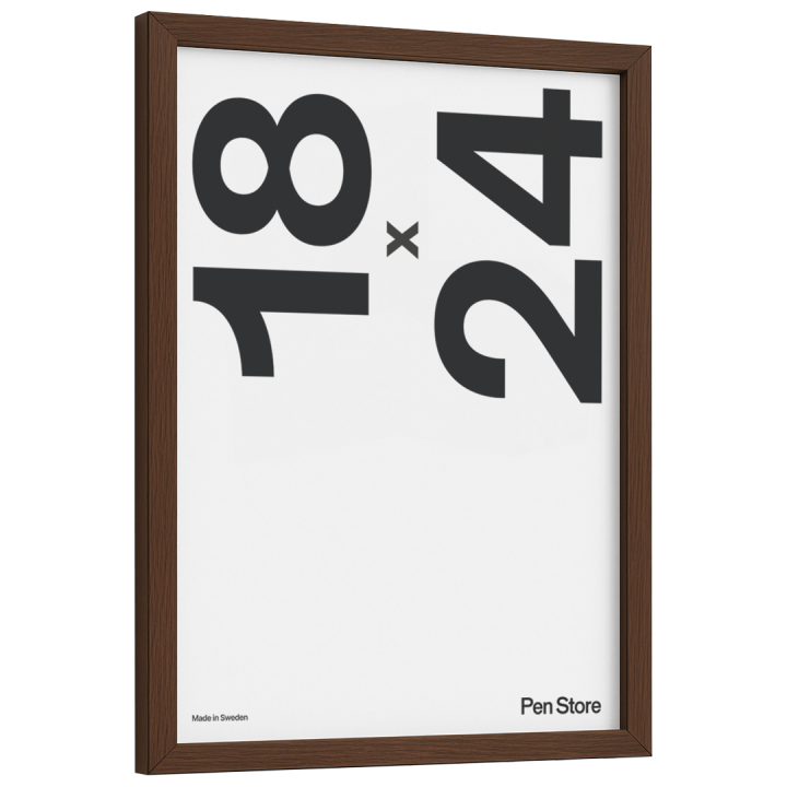 Träram Valnöt 18x24 cm i gruppen Skapande & Hobby / Organisera / Ramar / Valnötsfärgade ramar hos Pen Store (135068)