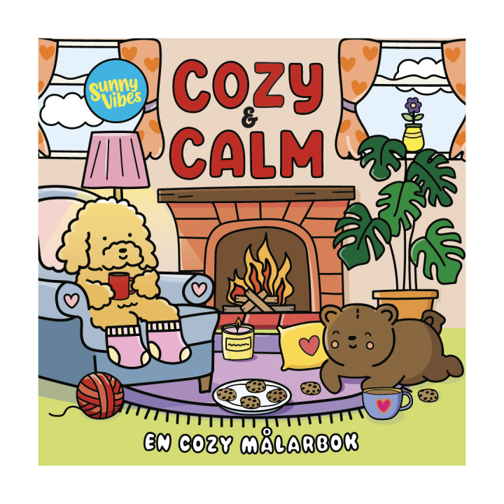 Cozy & Calm : En cozy målarbok i gruppen Skapande & Hobby / Böcker / Målar- och pysselböcker för barn hos Pen Store (135364)