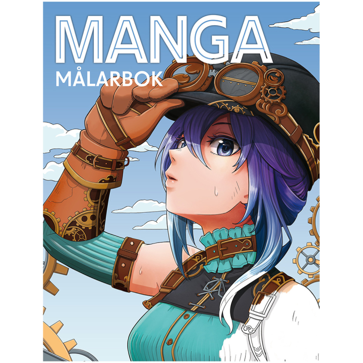 Manga målarbok i gruppen Skapande & Hobby / Böcker / Målar- och pysselböcker för barn hos Pen Store (135374)