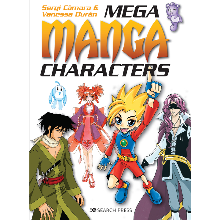 Mega Manga Characters i gruppen Skapande & Hobby / Böcker / Instruktionsböcker hos Pen Store (136309)