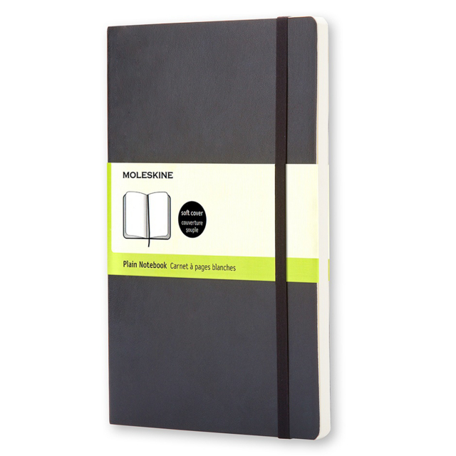 Classic Soft Cover Notebook Large Black