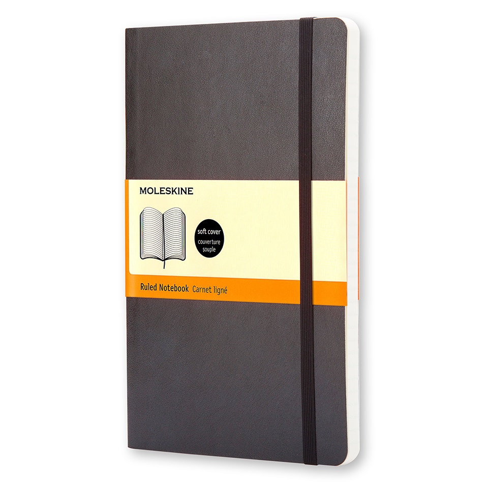 Classic Soft Cover Notebook Large Black