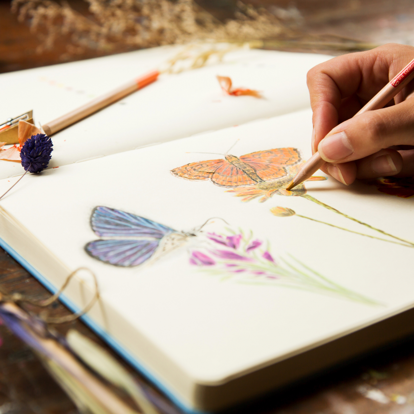 Sketchbook Large Lake Blue