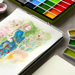 Gansai Tambi Akvarell 24-set i gruppen Konstnärsmaterial / Konstnärsfärger / Akvarellfärg hos Pen Store (101077)