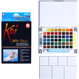 Koi Water Colors Sketch Box 48 i gruppen Konstnärsmaterial / Konstnärsfärger / Akvarellfärg hos Pen Store (103506)