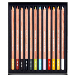 Pastel Pencils 12-set i gruppen Konstnärsmaterial / Konstnärsfärger / Pastell hos Pen Store (105980)