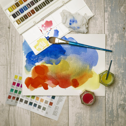 Cotman Akvarellfärg Studio Set 45 ½ - koppar i gruppen Konstnärsmaterial / Konstnärsfärger / Akvarellfärg hos Pen Store (107242)