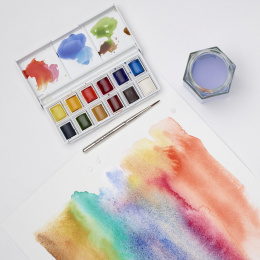 Cotman Akvarellfärg Sketchers Pocket Box 12 ½ - koppar i gruppen Konstnärsmaterial / Konstnärsfärger / Akvarellfärg hos Pen Store (107243)