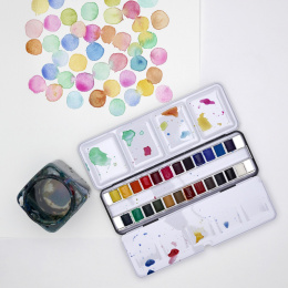 Cotman Akvarellfärg Sketchers Metal Box 24 ½ - koppar i gruppen Konstnärsmaterial / Konstnärsfärger / Akvarellfärg hos Pen Store (107244)