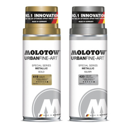 Sprayfärg Akryl UrbanFineArt Metallic 400ml i gruppen Konstnärsmaterial / Konstnärsfärger / Sprayfärg hos Pen Store (108241_r)