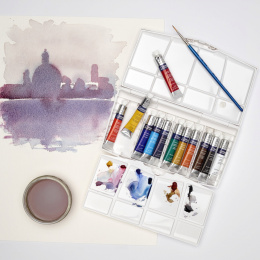 Cotman Akvarellfärg Tub 12x8 ml i gruppen Konstnärsmaterial / Konstnärsfärger / Akvarellfärg hos Pen Store (108804)