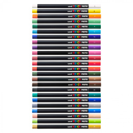 Posca Pastel pastellkritor 24-set i gruppen Konstnärsmaterial / Konstnärsfärger / Pastell hos Pen Store (110411)