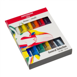 Akrylfärg Standard Set 12 x 20 ml i gruppen Konstnärsmaterial / Konstnärsfärger / Akrylfärg hos Pen Store (111757)