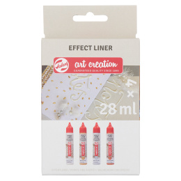 Effect Liner Set 4 x 28 ml Standard Pearl i gruppen Skapande & Hobby / Färger / Hobbyfärg hos Pen Store (127517)