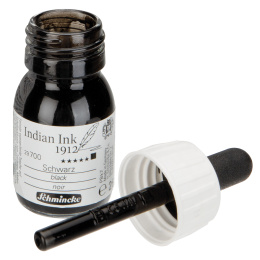 Indian Ink Black 28 ml i gruppen Konstnärsmaterial / Konstnärsfärger / Tusch och bläck hos Pen Store (128023)