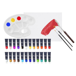 Akrylfärg 24-set (12 ml) i gruppen Konstnärsmaterial / Konstnärsfärger / Akrylfärg hos Pen Store (128550)