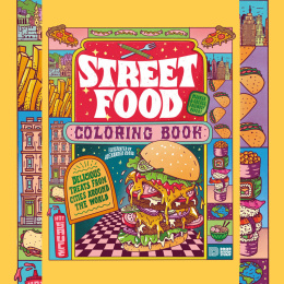 Street Food Coloring Book i gruppen Skapande & Hobby / Böcker / Målarböcker för vuxna hos Pen Store (130062)