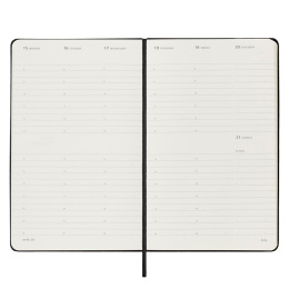 12M Weekly Planner Vertical Hardcover Large Black i gruppen Papper & Block / Kalendrar och almanackor / 12-månaderskalendrar hos Pen Store (130175)