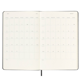 12M Weekly Planner Vertical Hardcover Large Black i gruppen Papper & Block / Kalendrar och almanackor / 12-månaderskalendrar hos Pen Store (130175)