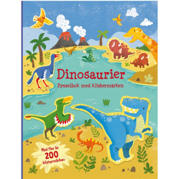 Pysselbok med klistermärken Dinosaurier i gruppen Kids / Barnpyssel och kreativitet / Målar- och pysselböcker hos Pen Store (131360)