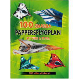 100 snabba Pappersflygplan att vika & flyga i gruppen Kids / Barnpyssel och kreativitet / Målar- och pysselböcker hos Pen Store (131370)