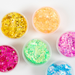 Glitterlera 6x20 ml Färgmix i gruppen Kids / Måla och skapa / Skapa med lera hos Pen Store (131404)