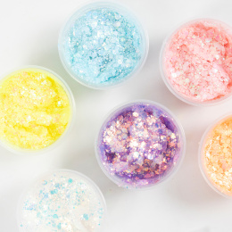 Glitterlera 6x20 ml Pastell i gruppen Kids / Måla och skapa / Skapa med lera hos Pen Store (131405)